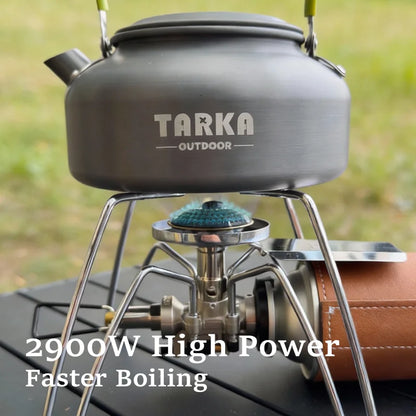 Portable Spider Gas Camping Stove with Built-In Ignition