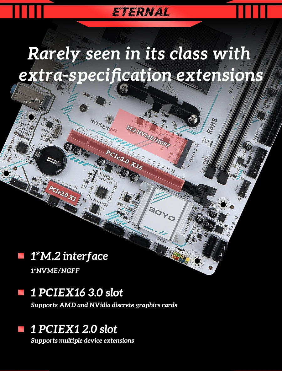 SOYO B450M AM4 Gaming Motherboard