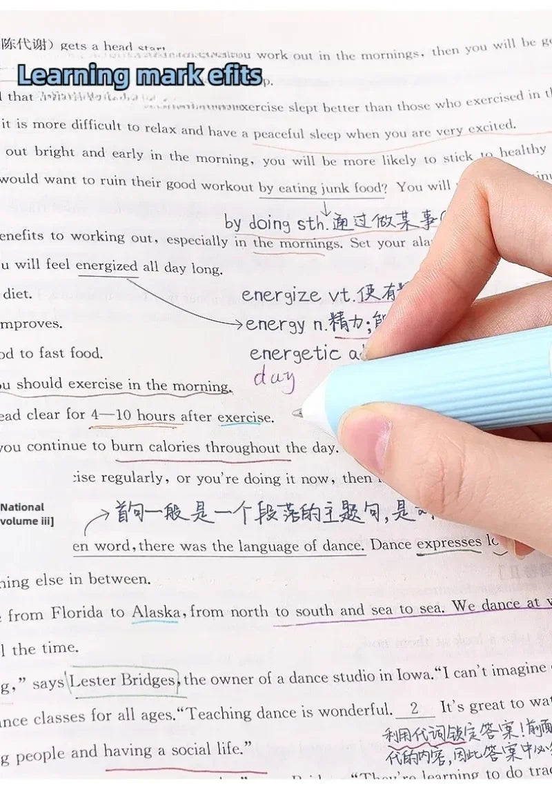 0.8mm Soft Grip Multi-Colour Ballpoint Pen for Drawing & Writing