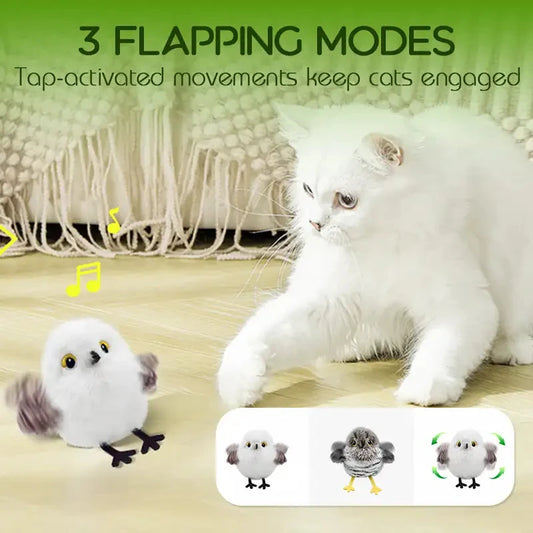 Interactive Flapping Bird Toy for Cats