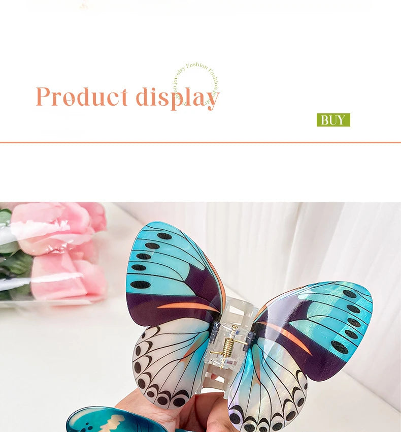 Butterfly Hair Claw Clip