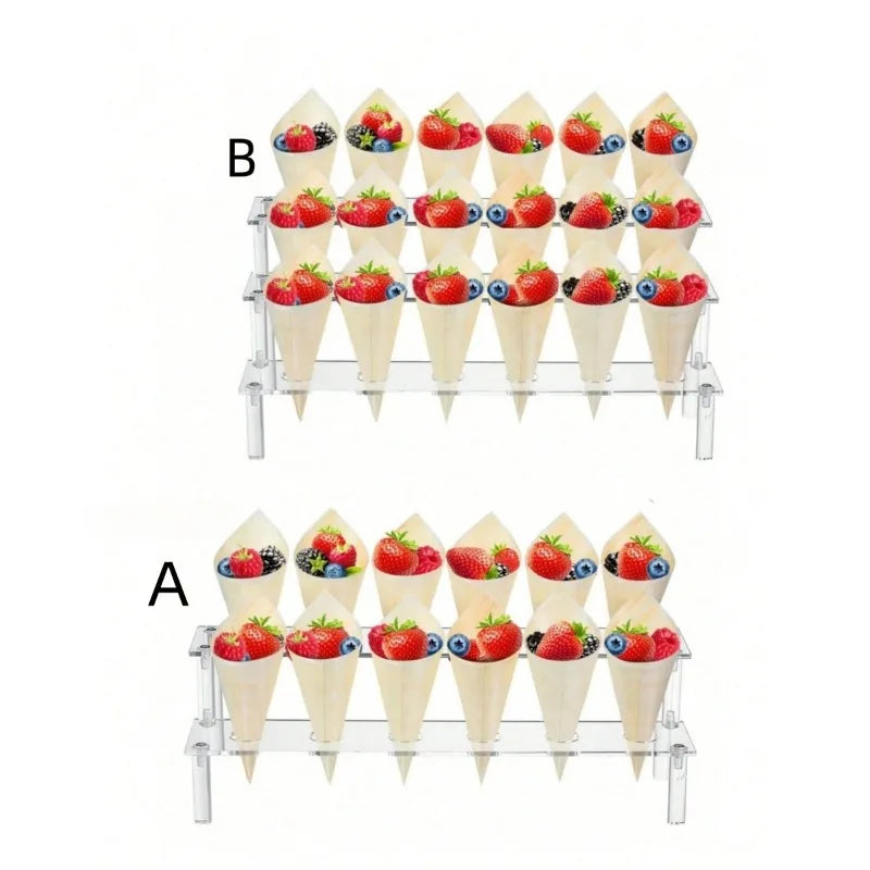 Acrylic Ice Cream Cone Display Stand