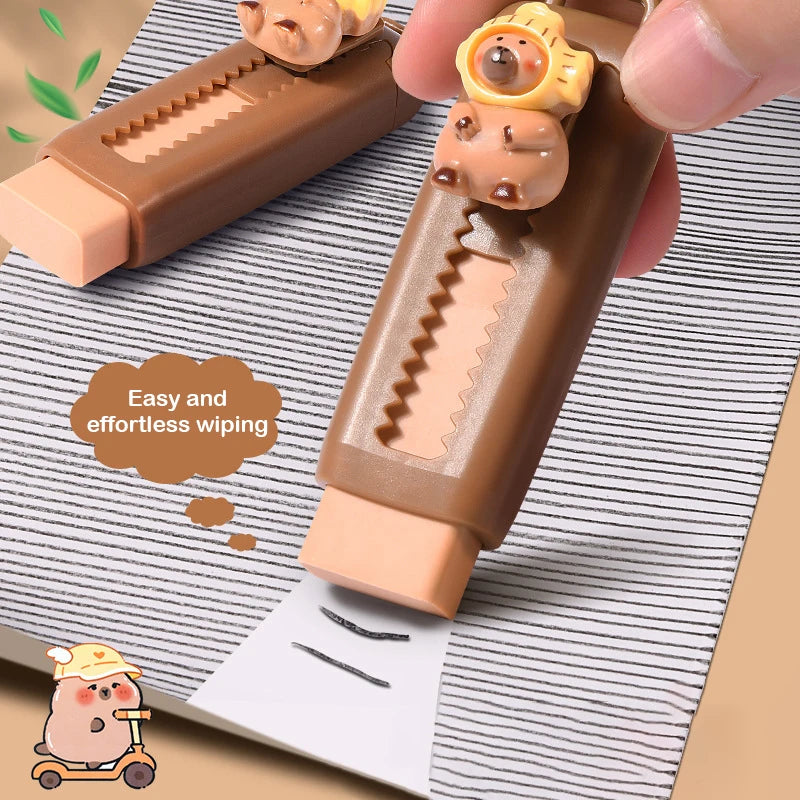 Cute Capybara Retractable Eraser