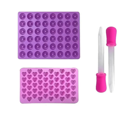7Pcs/Set Gummy Bear Silicone Molds