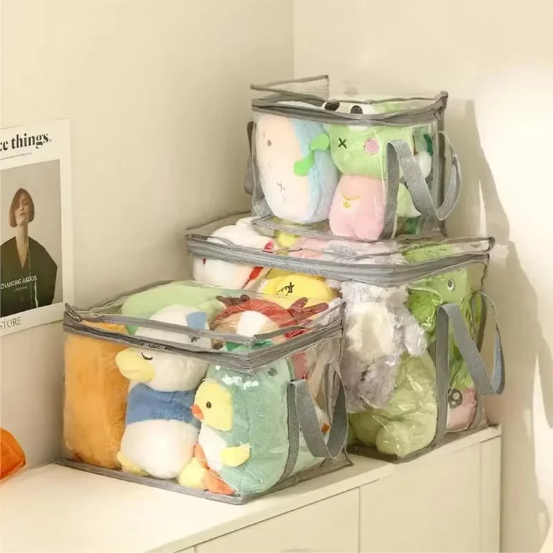 Transparent Waterproof Folding Toy Storage Box