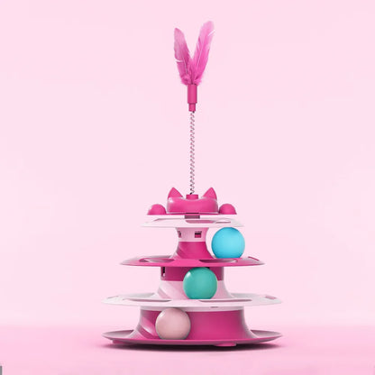 Interactive Cat Tower Ball Toy