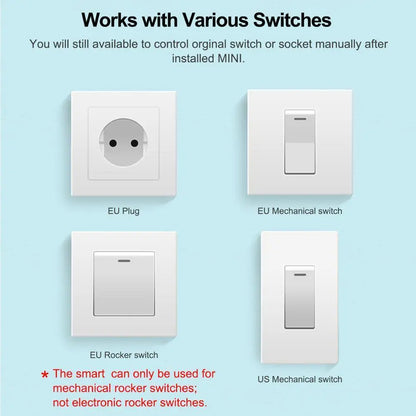 Mini WiFi Smart Switch Module 16A