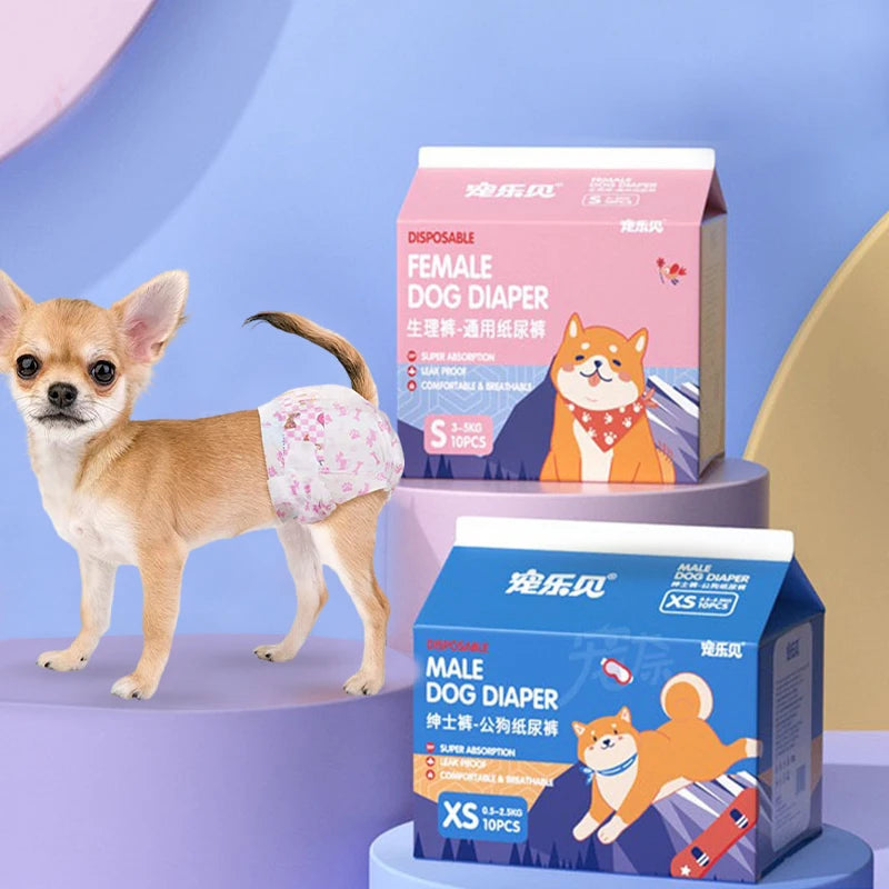 Dog Diapers – Disposable Leakproof Puppy Safety Pants