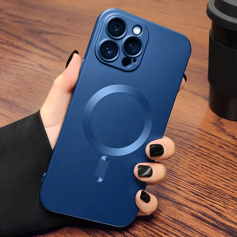 Luxury Matte Magnetic Phone Case For iPhone