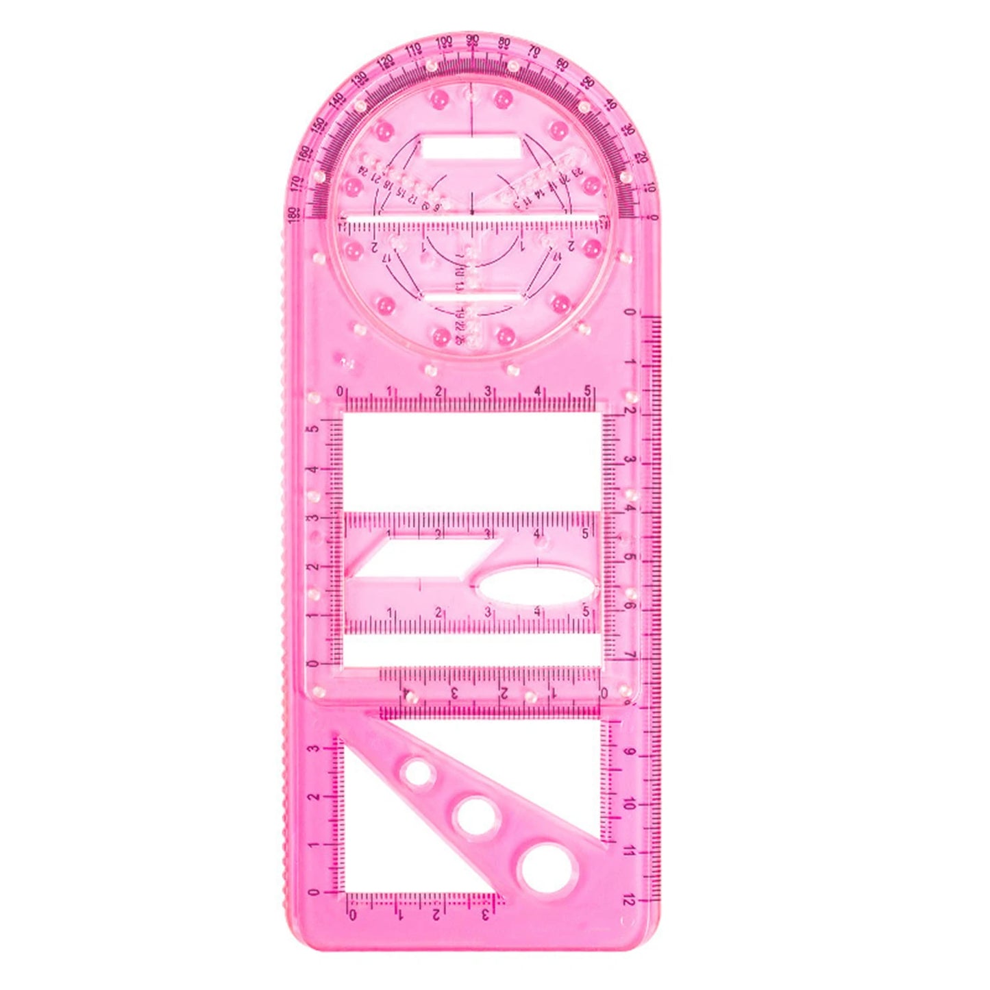 Multifunctional Geometric Drawing Ruler