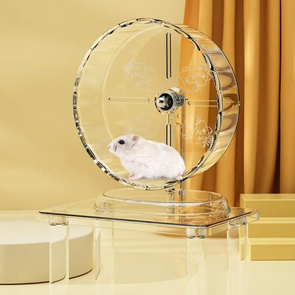 Silent Transparent Hamster Running Wheel Toy