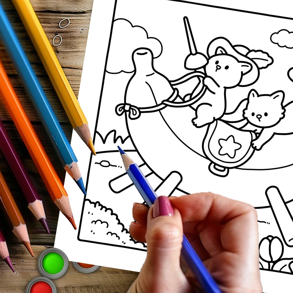 Cutie Pet Adult Colouring Book