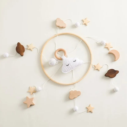 Wooden Baby Crib Mobile