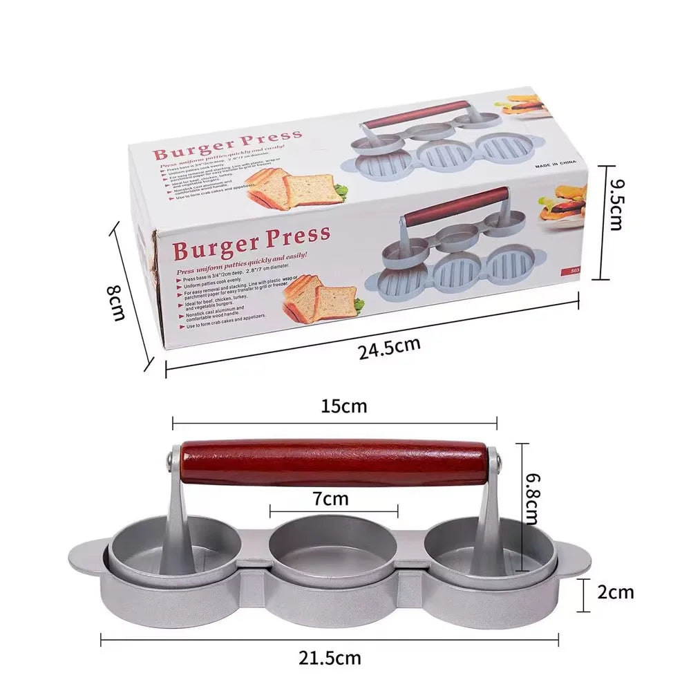 Non-Stick Hamburger Press Patty Maker with Wax