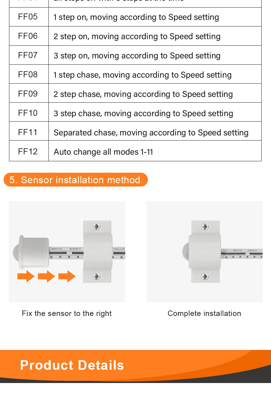 Smart Motion Sensor Stair Lighting Kit
