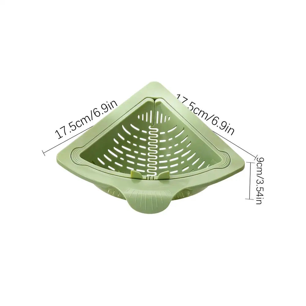 Magnetic Silicone Sink Corner Strainer Basket