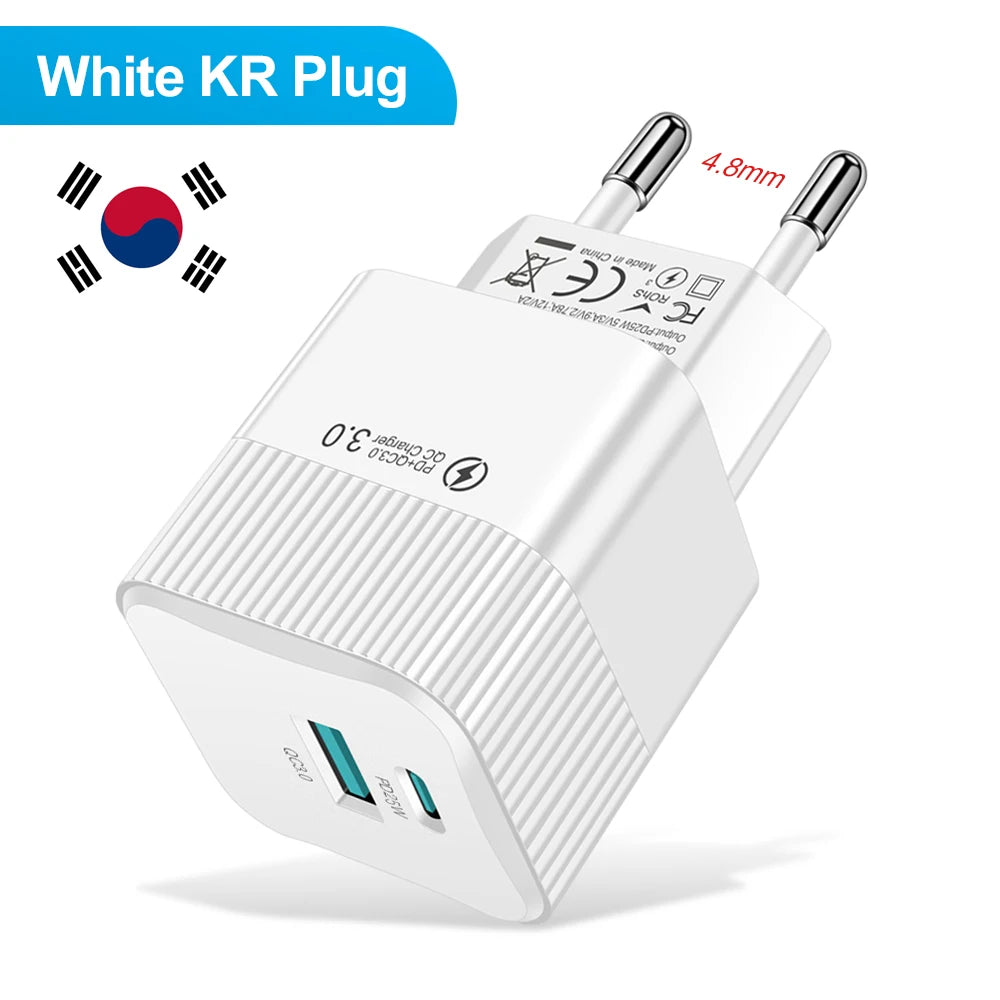USB-C PD 25W Fast Travel Charger