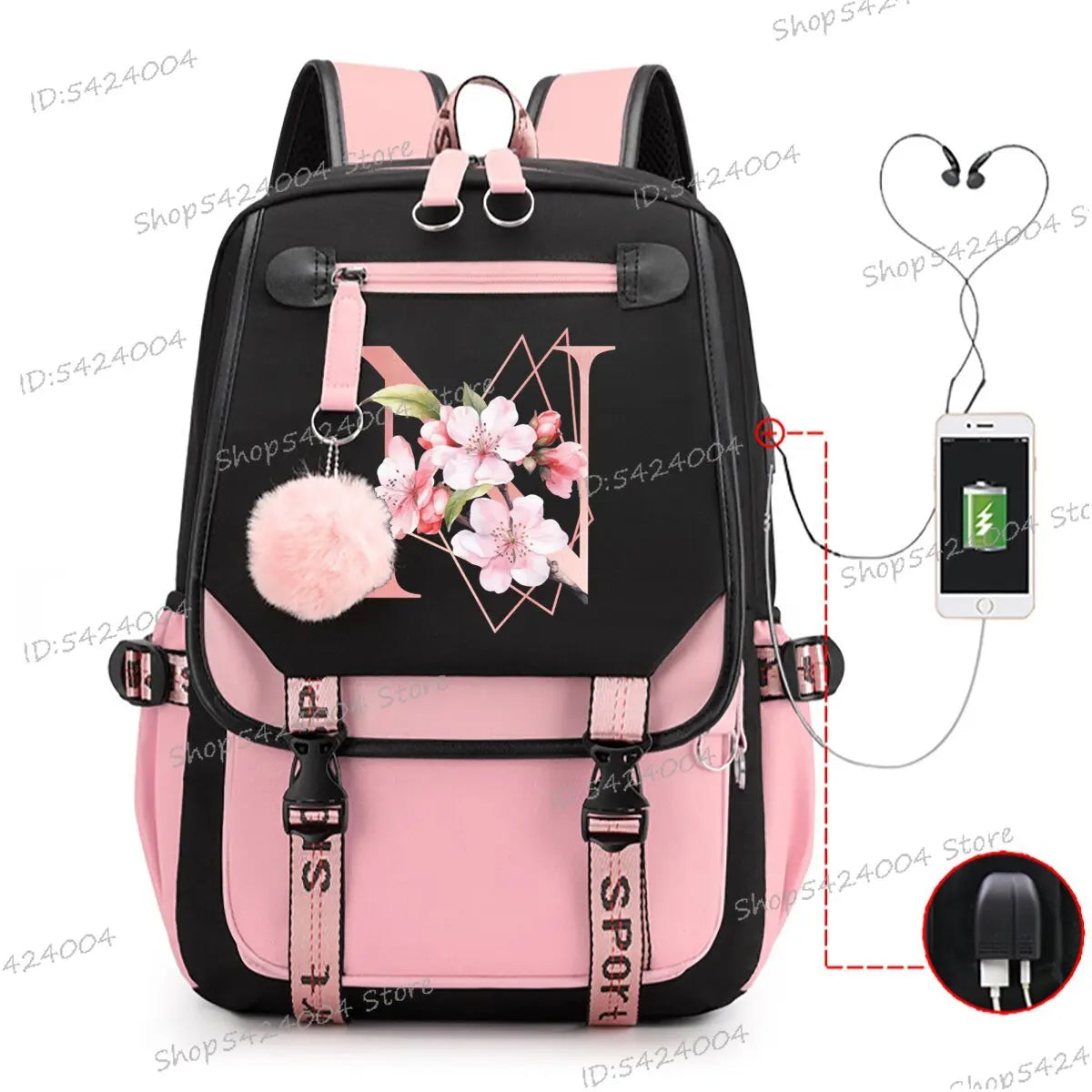 School & Travel Backpack with Laptop Compartment