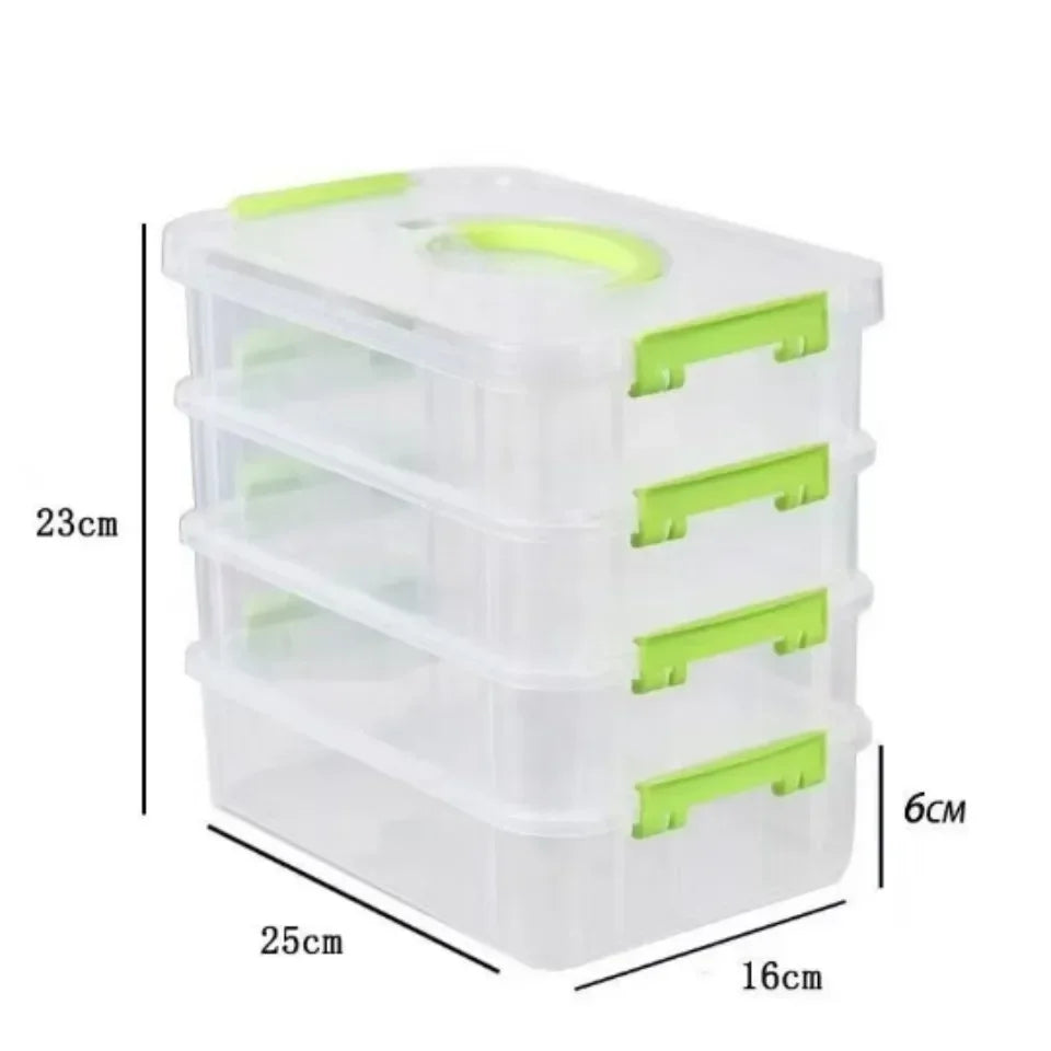 Stackable Transparent Storage Organiser Boxes