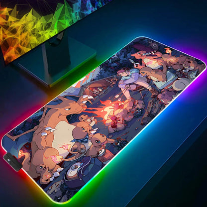 LED Backlit XXL Mouse Pad & Keyboard Mat