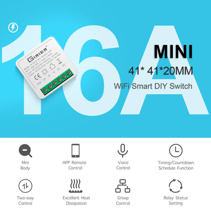 Mini WiFi Smart Switch Module 16A
