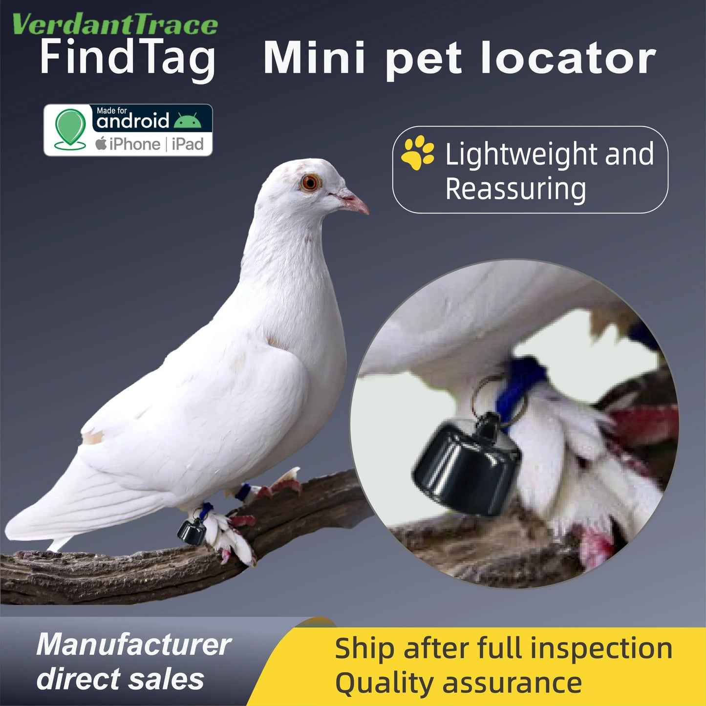 VerdantTrace Mini Pets Global Locator