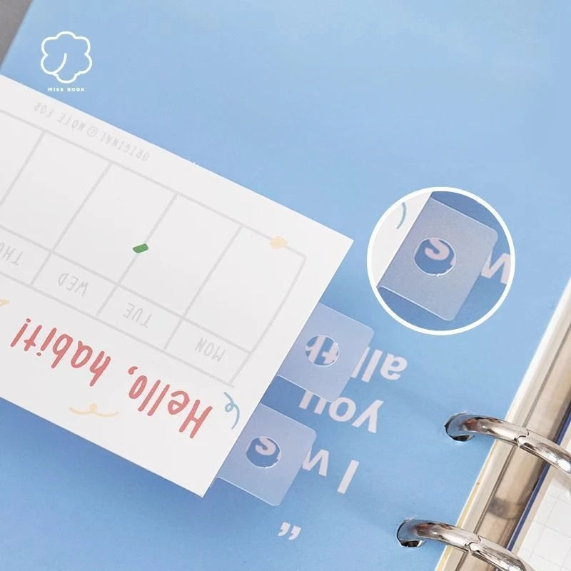 Self-Adhesive Binder Hole Stickers – Planner Reinforcement & Hanging Index Labels