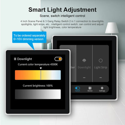 Smart Zigbee Touch Screen Scene Control Panel