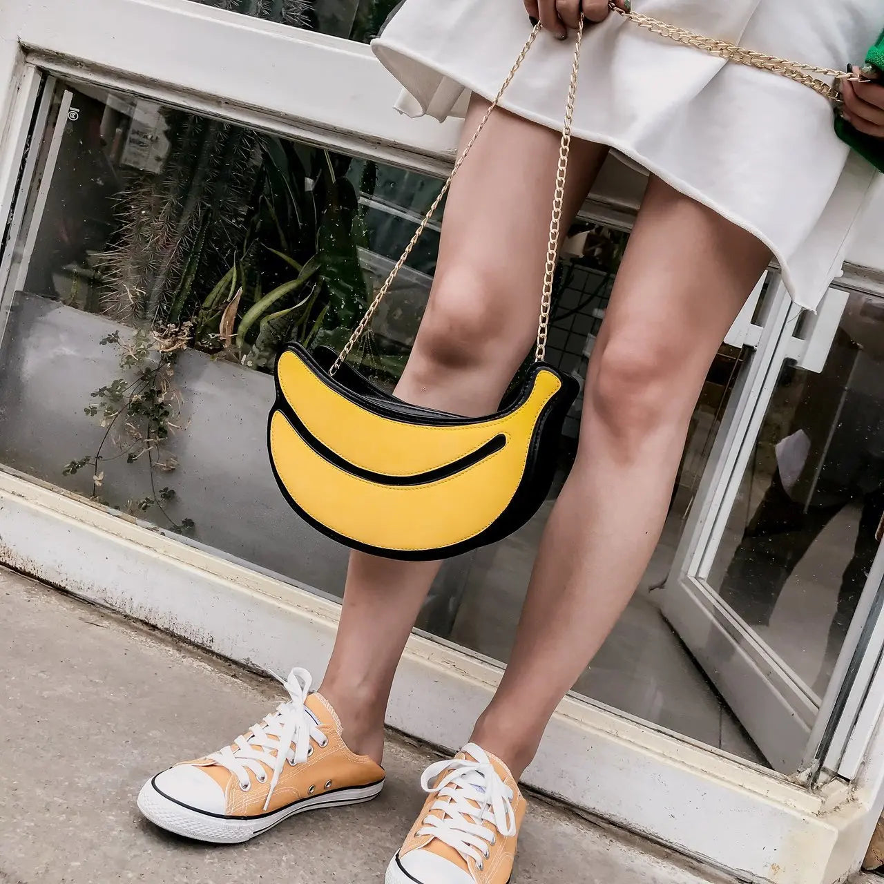 Banana Shape Crossbody Messenger Bag