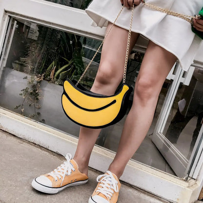 Banana Shape Crossbody Messenger Bag