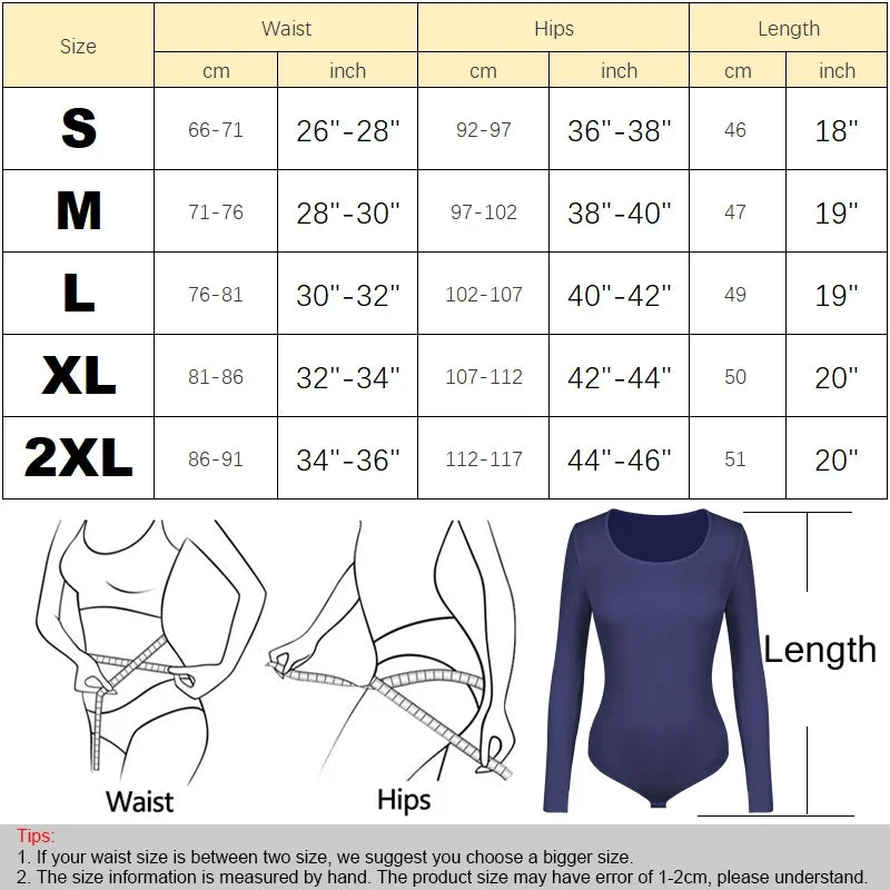 Long Sleeve Thermal Underwear Bodysuit