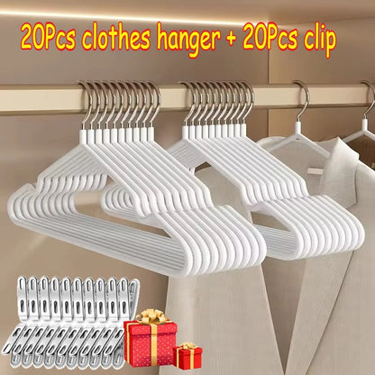 Non-Slip Metal Clothes Hangers for Suits, Jackets & Shirts