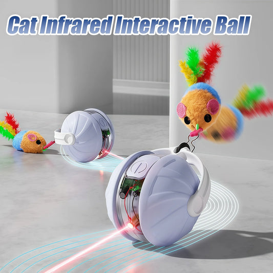 Rechargeable Automatic Rolling Ball Cat Toy