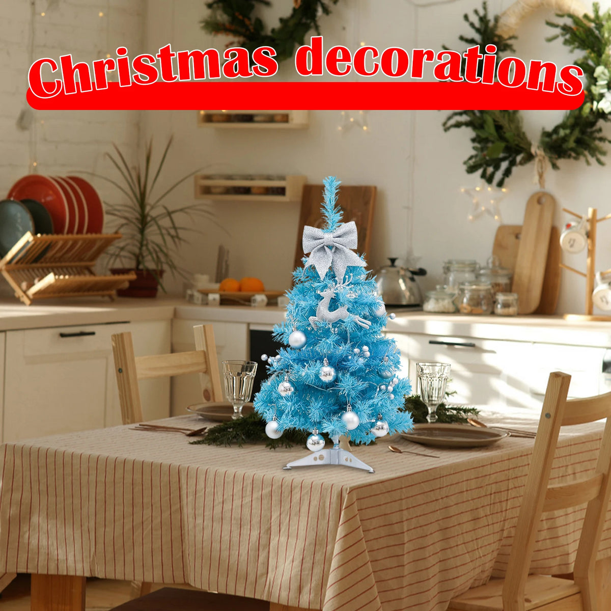 45cm Blue LED Christmas Tree