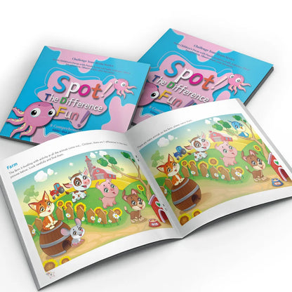 Spot the Difference Puzzle Books for Kids – 8 Book Set