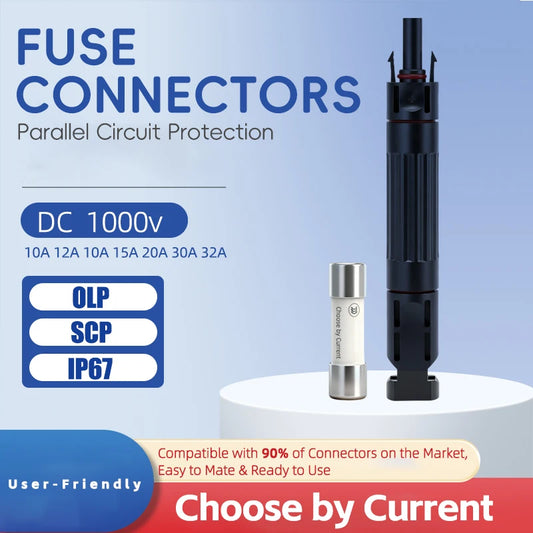 1000V DC Solar Panel Inline Fuse Connector