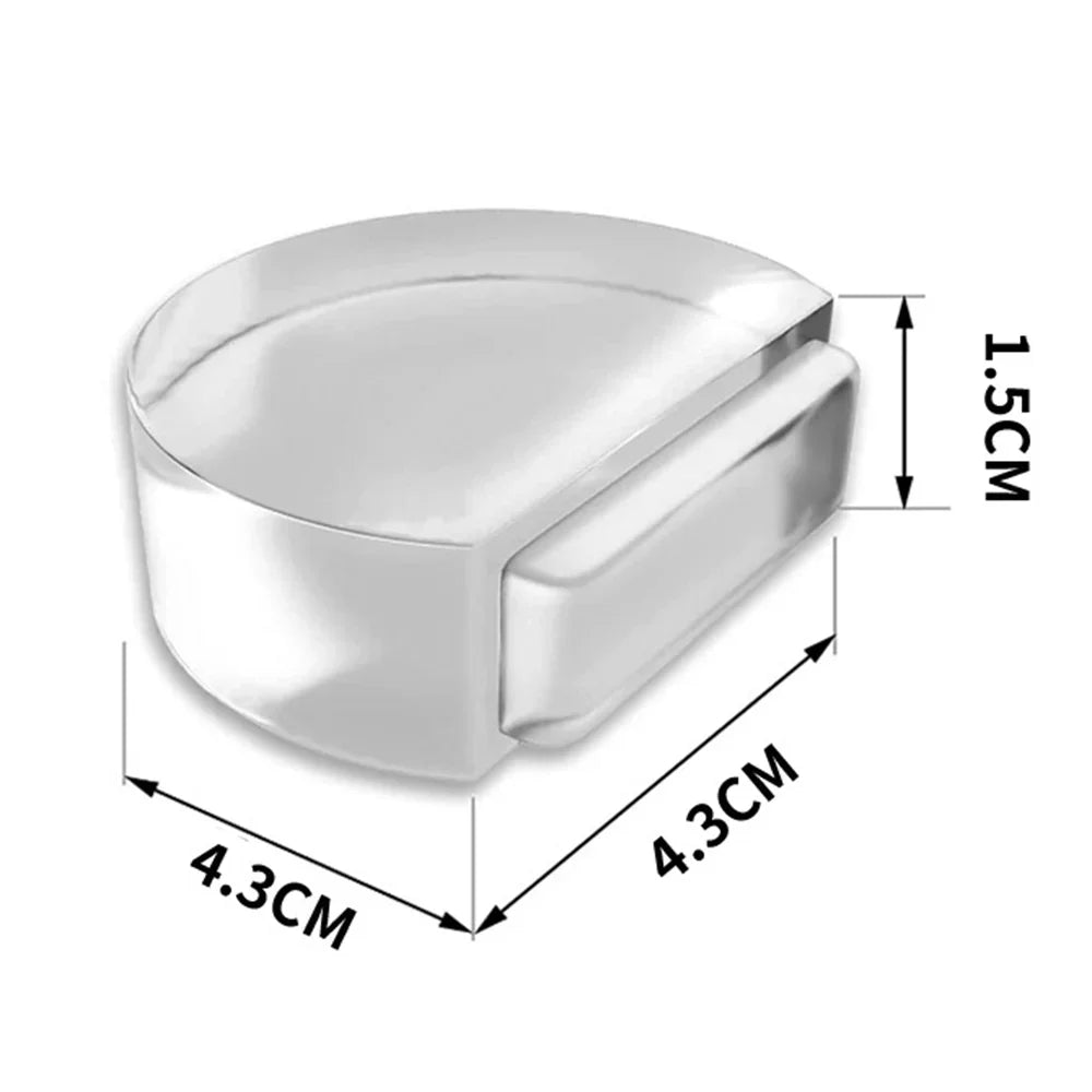 Transparent Self-Adhesive Acrylic Door Stopper