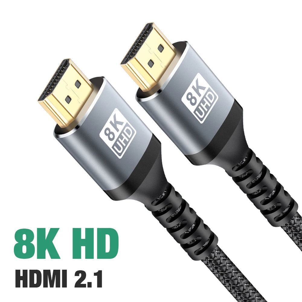 Ultra High-Speed HDMI 2.1 Cable – 8K 60Hz & 4K 120Hz