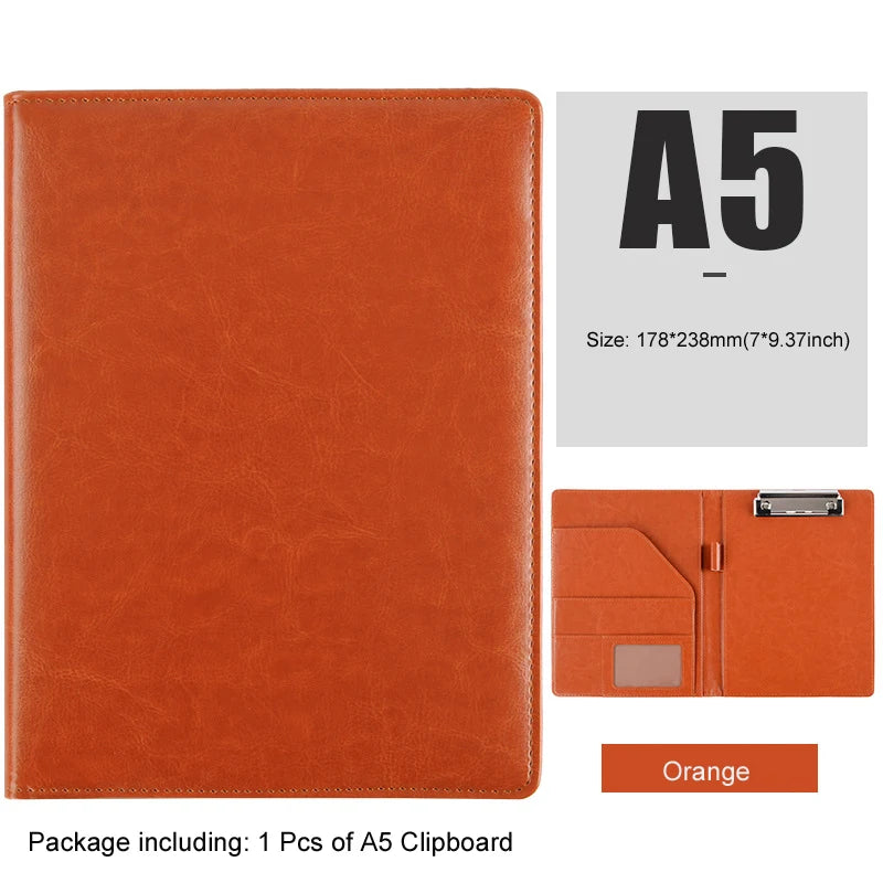 A5/B5 Executive Leather Padfolio Clipboard