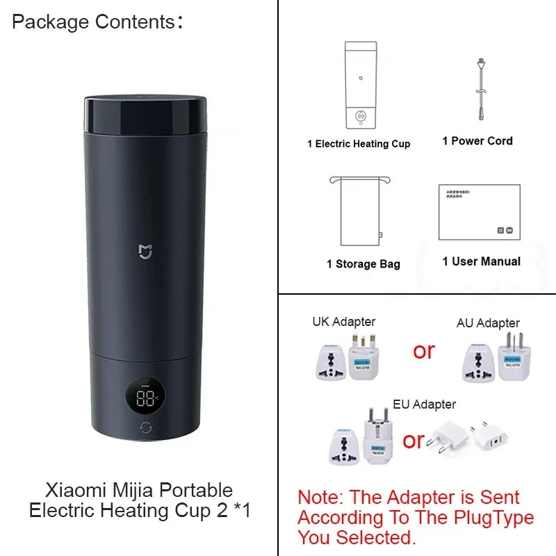 350ml Travel Electric Kettle & Temperature Control Thermos