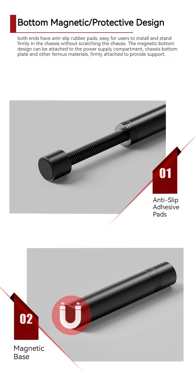 Magnetic Telescopic Graphics Card Support Stand