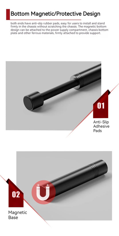 Magnetic Telescopic Graphics Card Support Stand