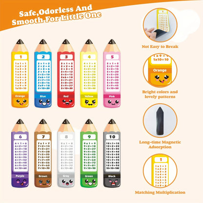 Magnetic Multiplication Learning Cards Set