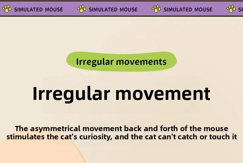 Interactive Moving Mouse Cat Toy