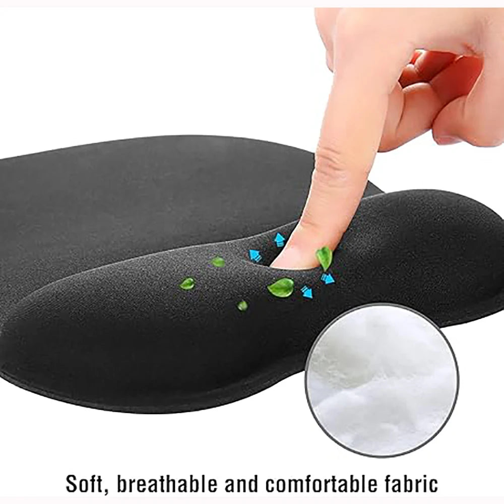 Ergonomic Mouse Pad with Memory Foam Wrist Support