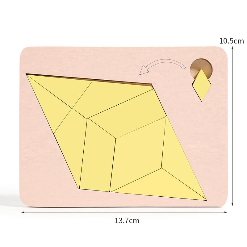 Wooden Geometric Puzzle Board