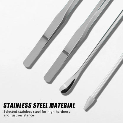 Stainless Steel Reptile Feeding Tongs Set