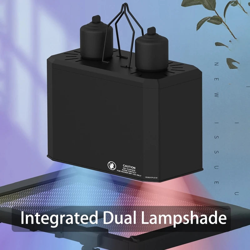 Dual Reptile Heat & UV Lamp Fixture