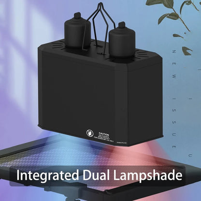 Dual Reptile Heat & UV Lamp Fixture