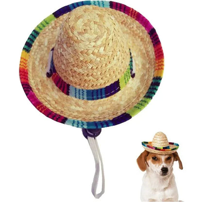 Pet Mexican Sombrero Hat for Dogs & Cats